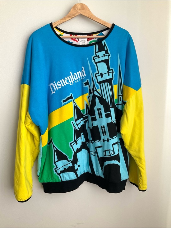 Disney Tops - Disneyland Resort M/L Colorblock Castle Reversible Sweatshirt NEW with tag